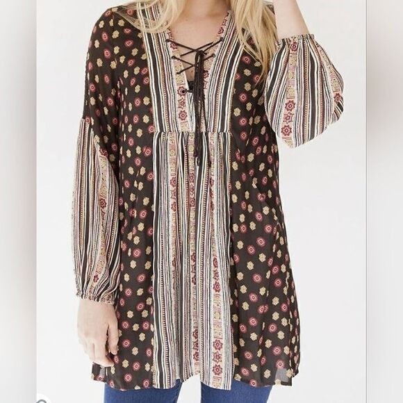 Free People Dress Boho Cottagecore Fairy Grunge Whimsigoth Peasant 90s Coastal - Picture 1 of 14